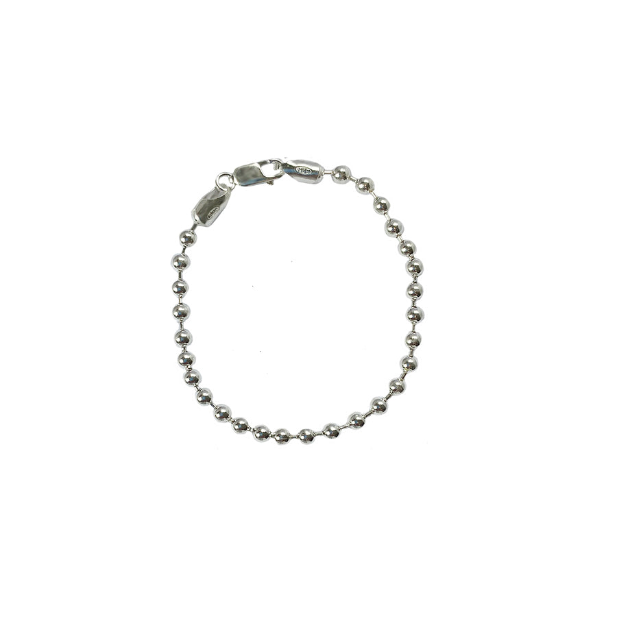 jdavis Collection. silver multi layered bead ball chain bracelet.